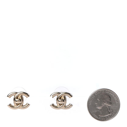 Chanel Metal CC Turnlock Earrings Gold 2 of 4