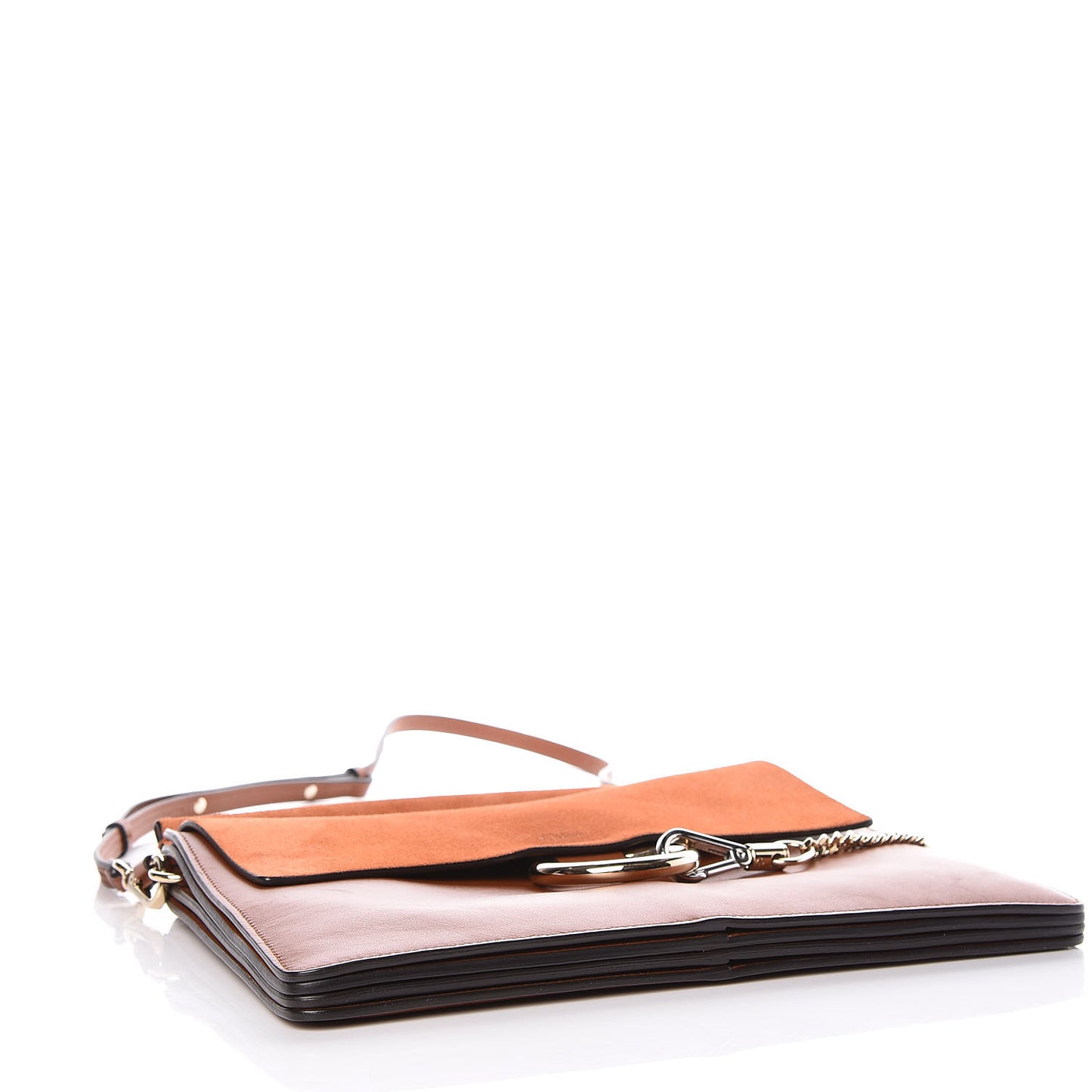 Suede Calfskin Medium Faye Shoulder Bag Tobacco