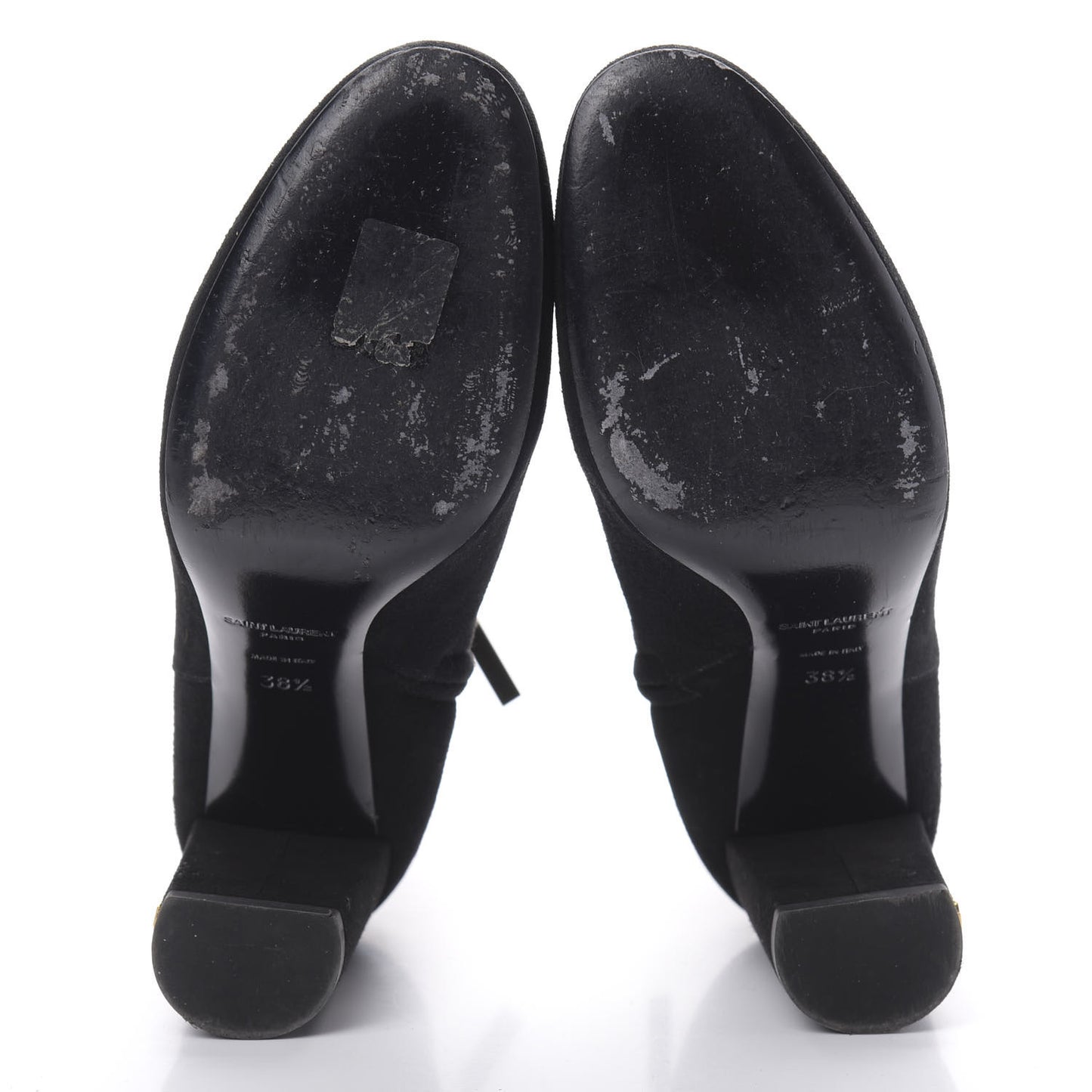 Suede Loulou Ankle 95 Zip Boot 38.5 Black