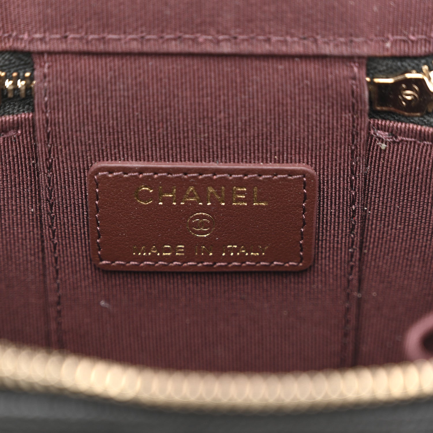Chanel Caviar Quilted Mini Vanity Case With Chain Black 6 of 8