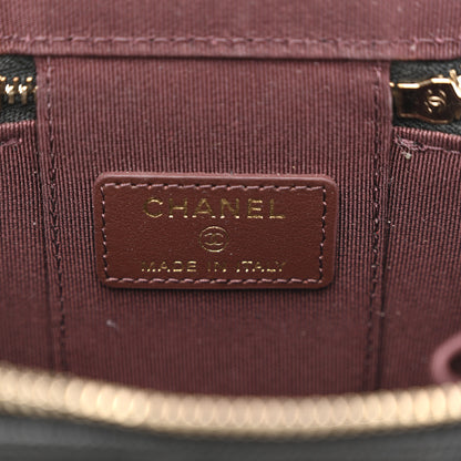 Chanel Caviar Quilted Mini Vanity Case With Chain Black 6 of 8