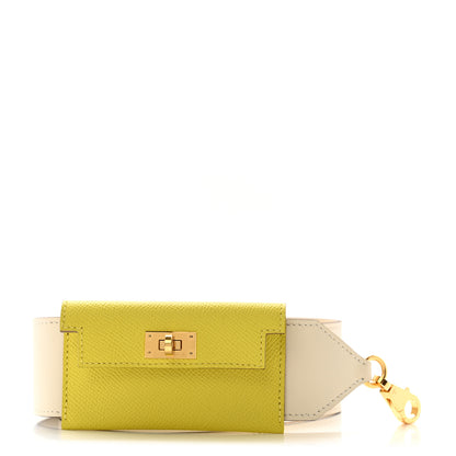 Hermes Swift Epsom Pocket Kelly Shoulder Strap Nata Lime 1 of 6