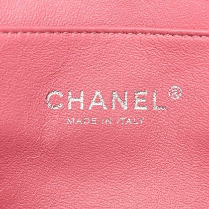 Chanel Lambskin Quilted Clutch with Chain Flap Pink 6 of 10