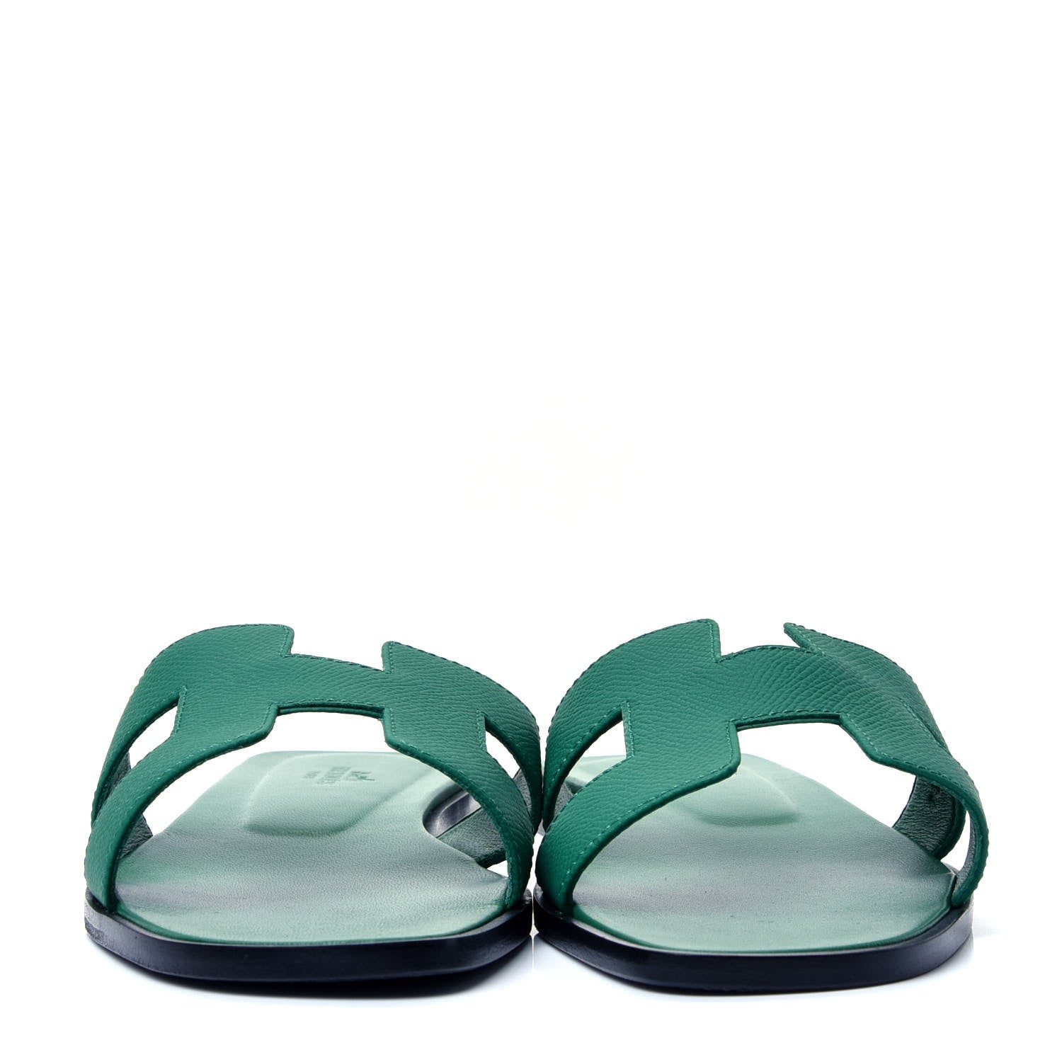 Hermes Epsom Oran Sandals 39 Vert Emeraude 2 of 10