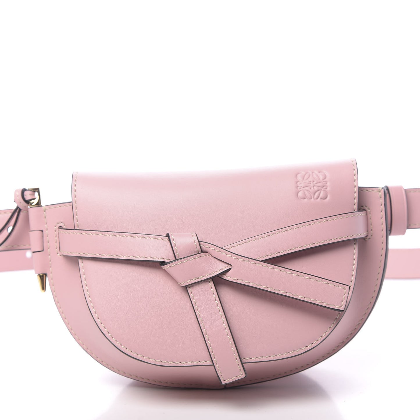 Calfskin Mini Gate Belt Bag Pastel Pink