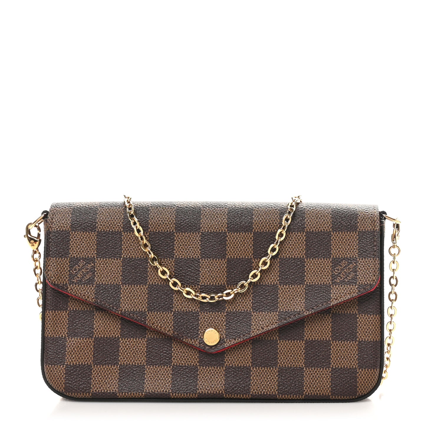 Damier Ebene Pochette Felicie Chain Wallet