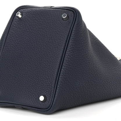Hermes Taurillon Clemence Picotin Lock 18 PM Bleu Nuit 10 of 11