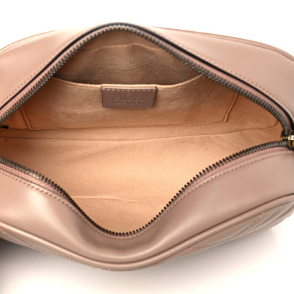 Gucci Calfskin Matelasse Small GG Marmont Chain Shoulder Bag Porcelain Rose 5 of 12