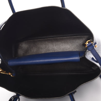 Prada Saffiano Cuir Medium Double Bag Inchiostro 6 of 10