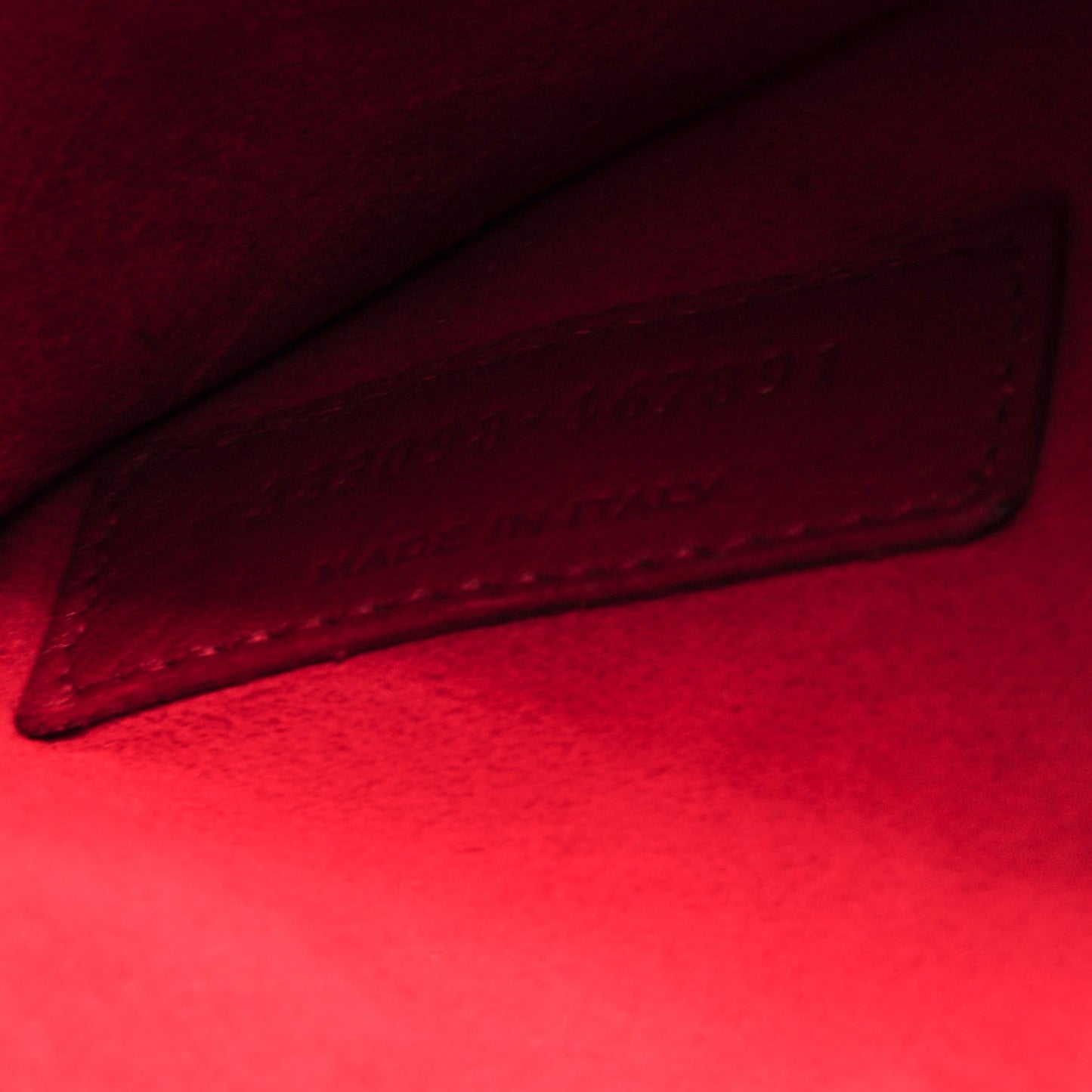 Calfskin Suede Stud Reversible Shopper Tote Red