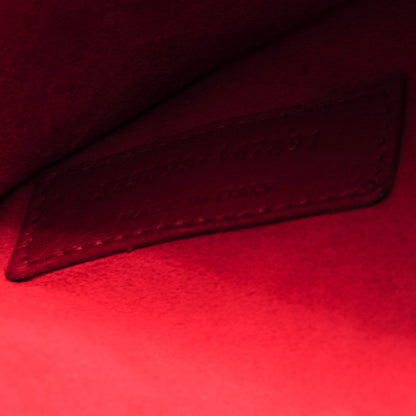 Saint Laurent Calfskin Suede Stud Reversible Shopper Tote Red 9 of 9