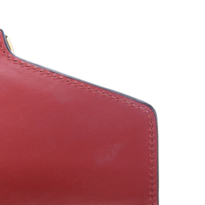 Gucci Calfskin Mini Sylvie Chain Shoulder Bag Hibiscus Red 11 of 14