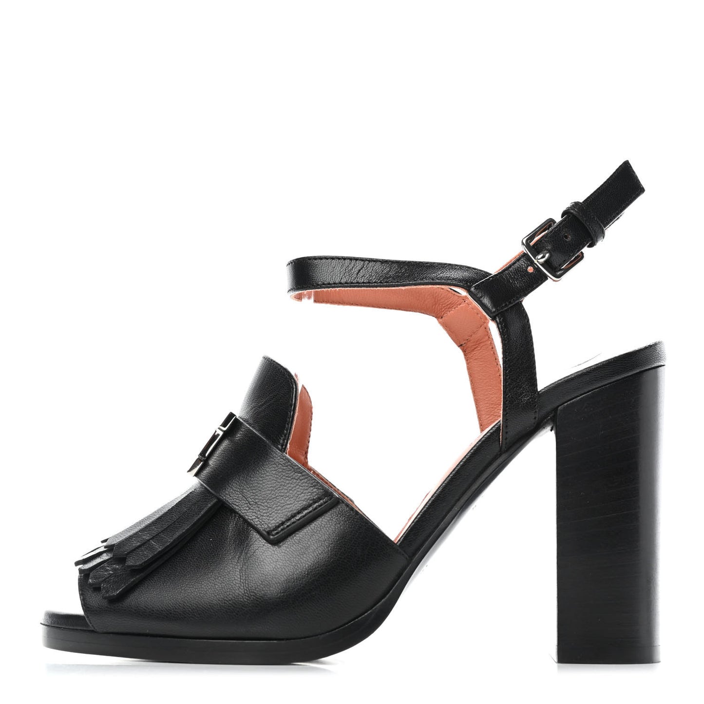 Goatskin Alesia Sandals 36 Black