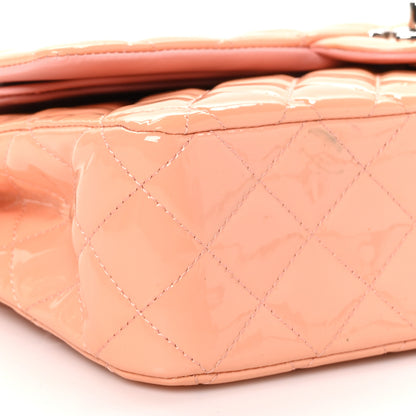 Chanel Patent Quilted Medium Double Flap Light Pink 9 of 12