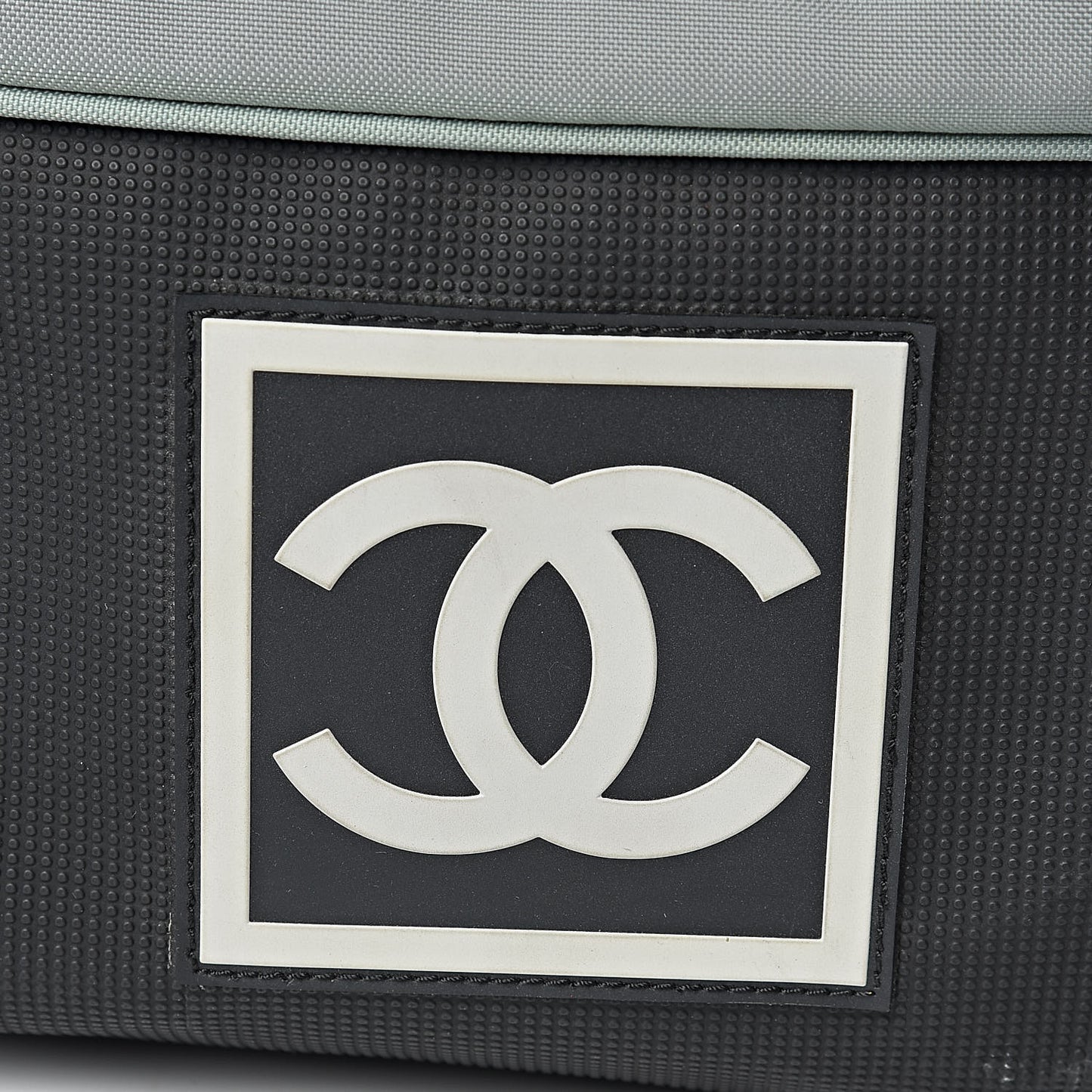 Nylon Sport Logo Duffel Black Blue
