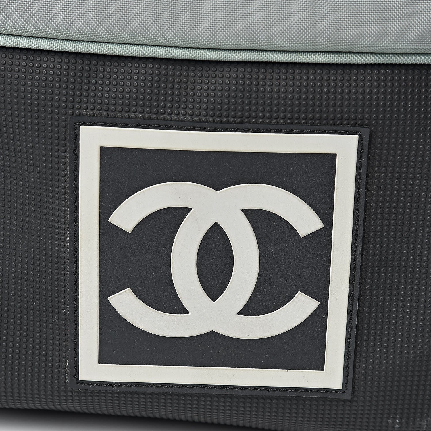 Chanel Nylon Sport Logo Duffel Black Blue 8 of 14