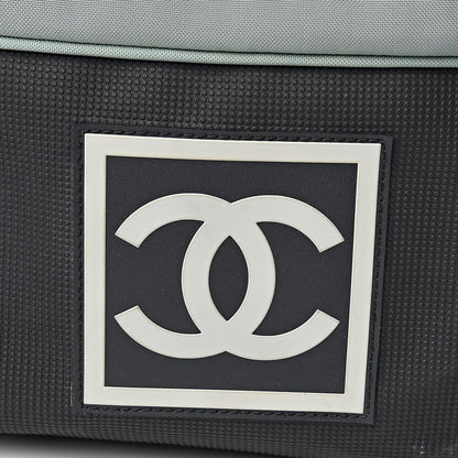 Chanel Nylon Sport Logo Duffel Black Blue 8 of 14
