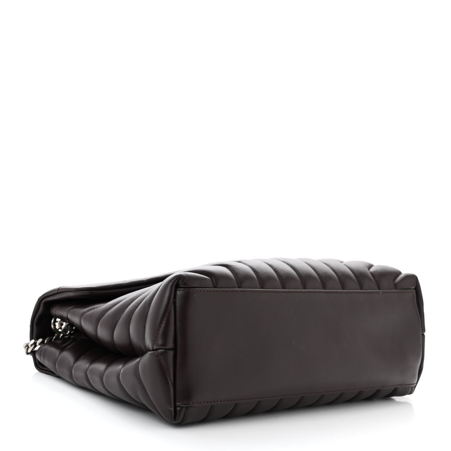 Saint Laurent Calfskin Y Quilted Monogram Medium Loulou Chain Satchel Amaranto 4 of 11
