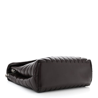 Saint Laurent Calfskin Y Quilted Monogram Medium Loulou Chain Satchel Amaranto 4 of 11
