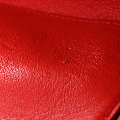 Celine Drummed Calfskin Suede Large Trapeze Coquelicot 14 of 14