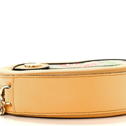 Gucci GG Supreme Monogram Flora Web Mini Ophidia Round Shoulder Bag Beige Multicolor Crop 10 of 11