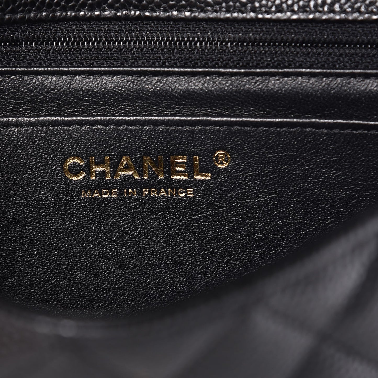 Caviar Quilted Mini Rectangular Flap Black
