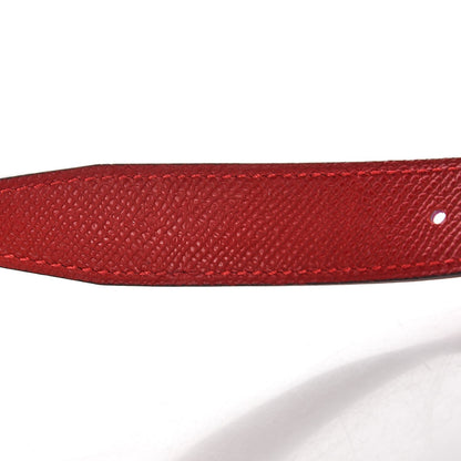 Hermes Swift Epsom 24mm Gamma Belt 75 Magnolia Rouge Casaque 7 of 8