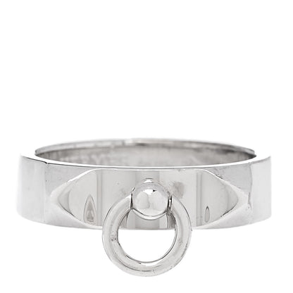 Hermes Sterling Silver PM Collier De Chien Ring 53 6.5 1 of 6