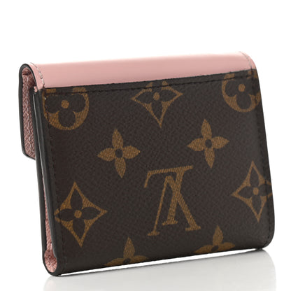 Louis Vuitton Monogram Zoe Wallet Rose Ballerine 3 of 9