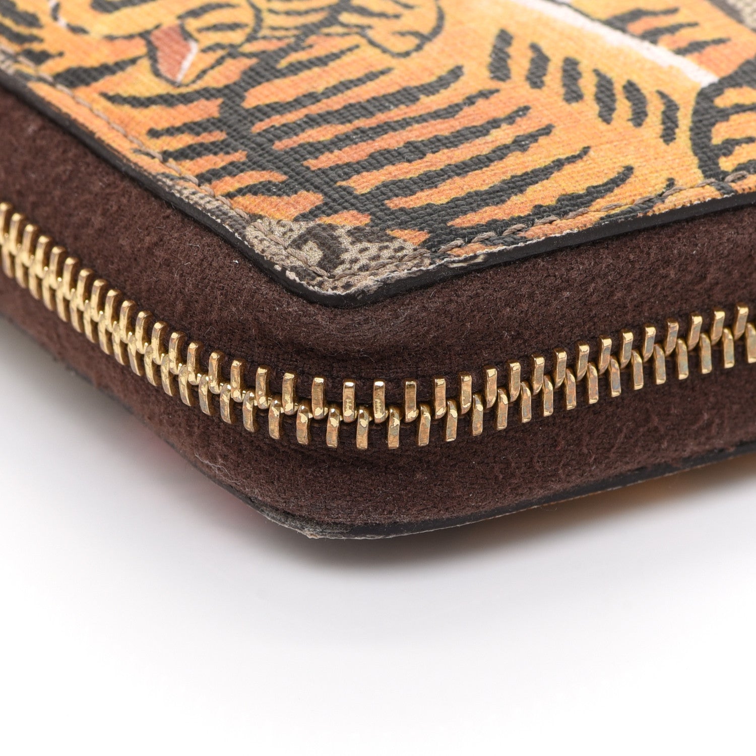 Gucci GG Supreme Monogram Bengal Zip Around Wallet Beige Pink 10 of 12