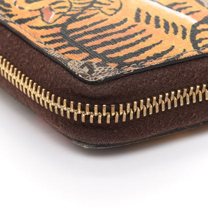 Gucci GG Supreme Monogram Bengal Zip Around Wallet Beige Pink 10 of 12