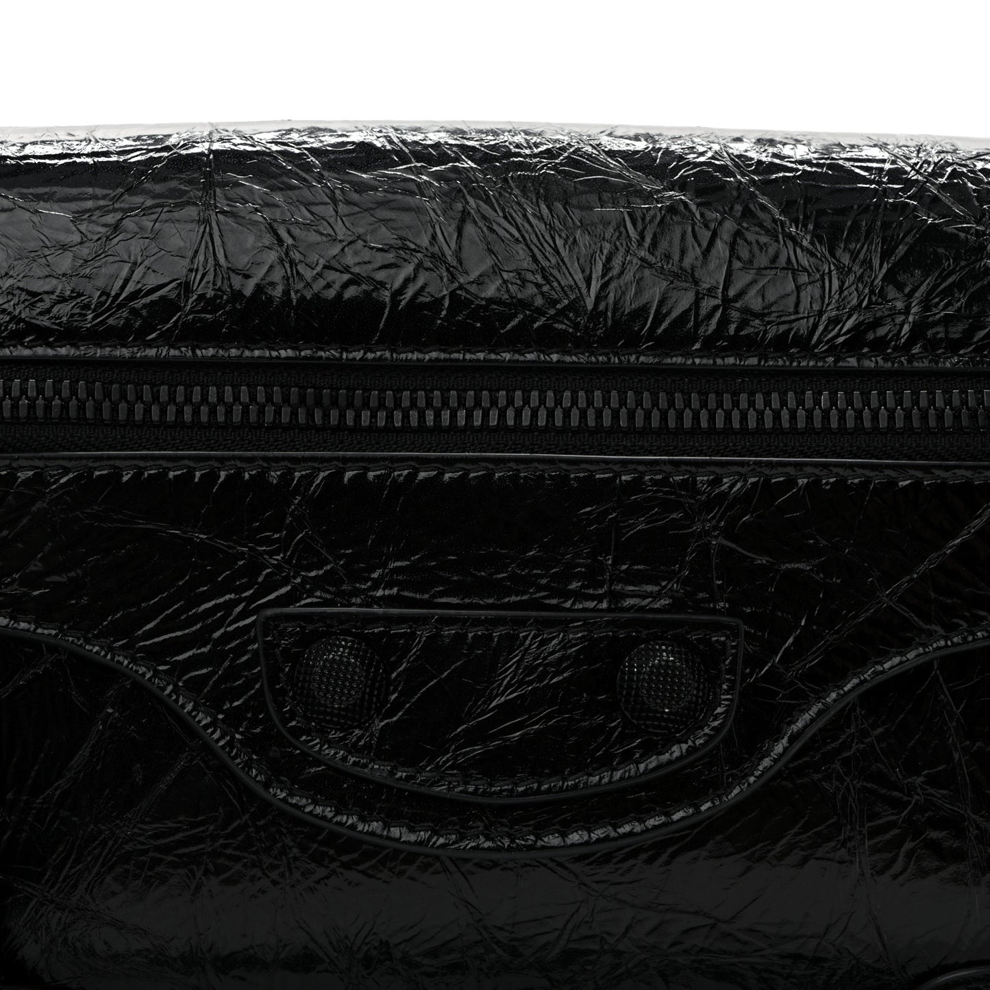 Agneau Arena Monochrome Small Le Cagole Sling Bag Black