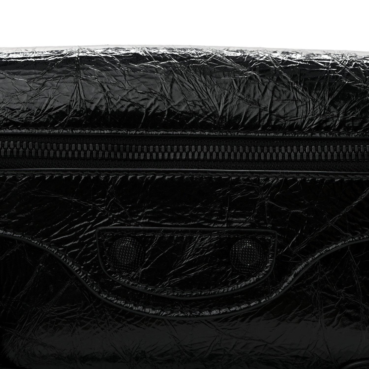 Balenciaga Agneau Arena Monochrome Small Le Cagole Sling Bag Black 8 of 11