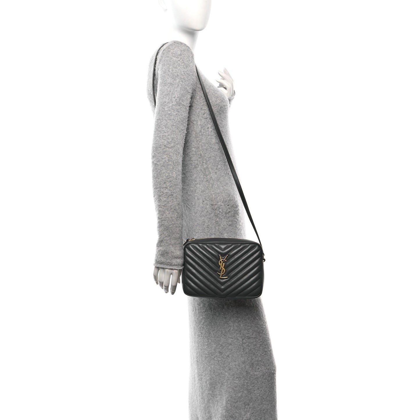 Calfskin Matelasse Monogram Lou Camera Bag Storm