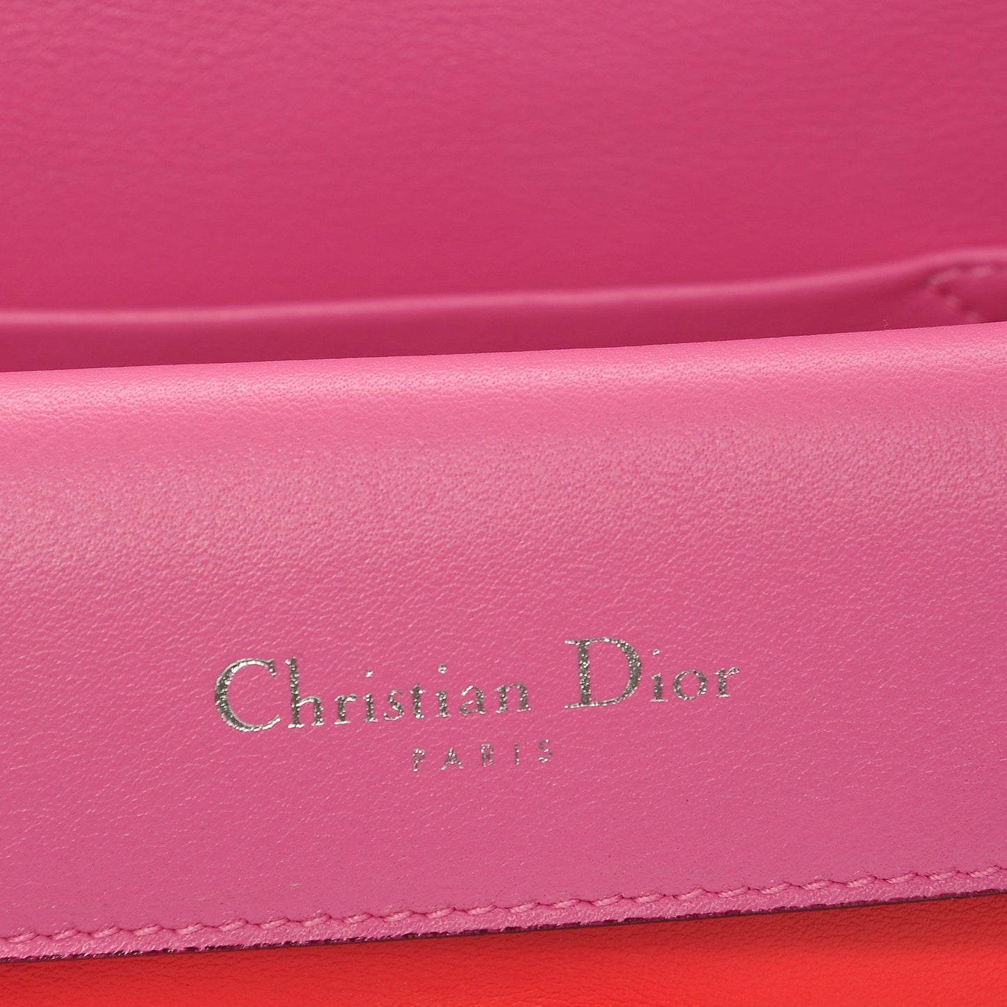 Calfskin Mini Be Dior Flap Coral