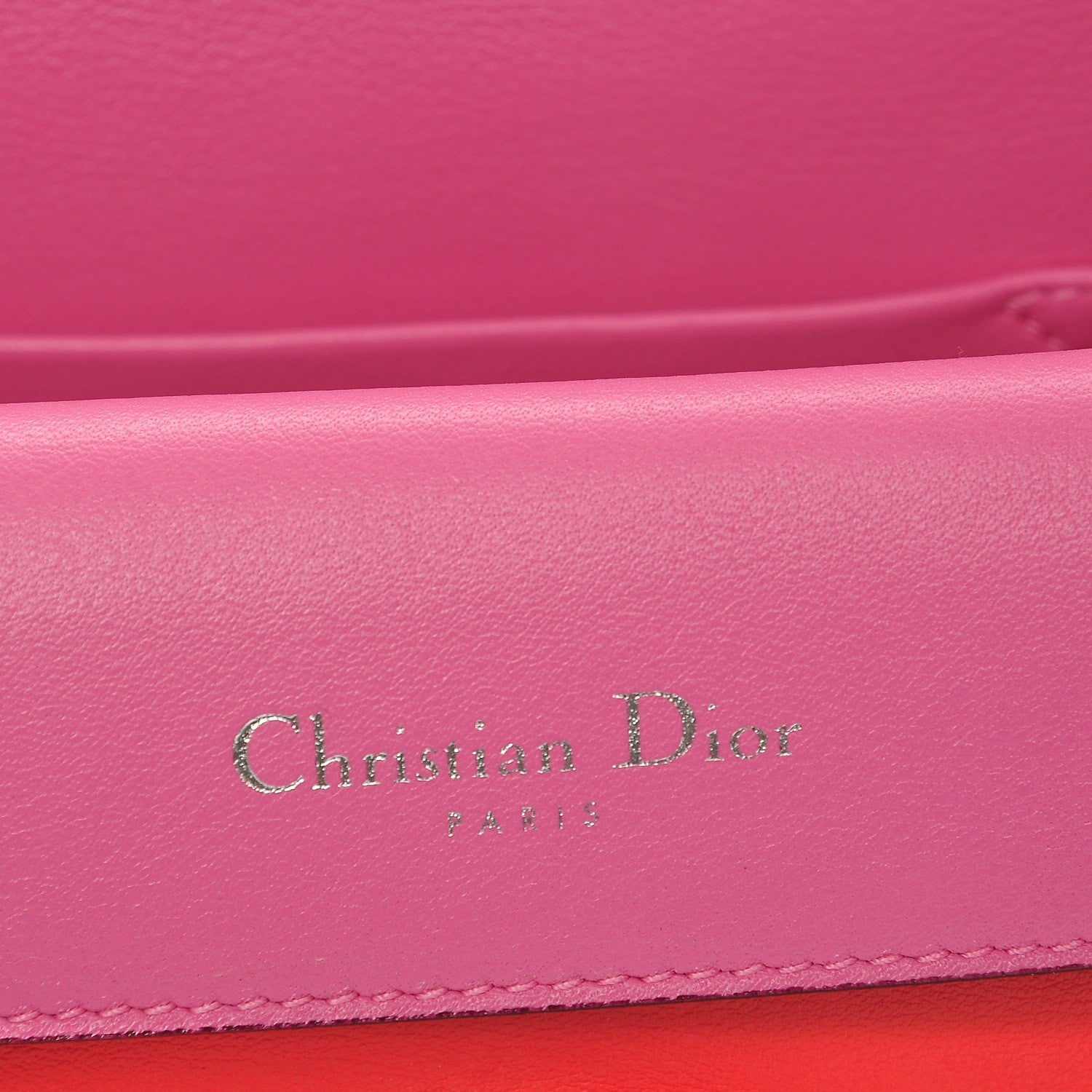 Christian Dior Calfskin Mini Be Dior Flap Coral 6 of 7