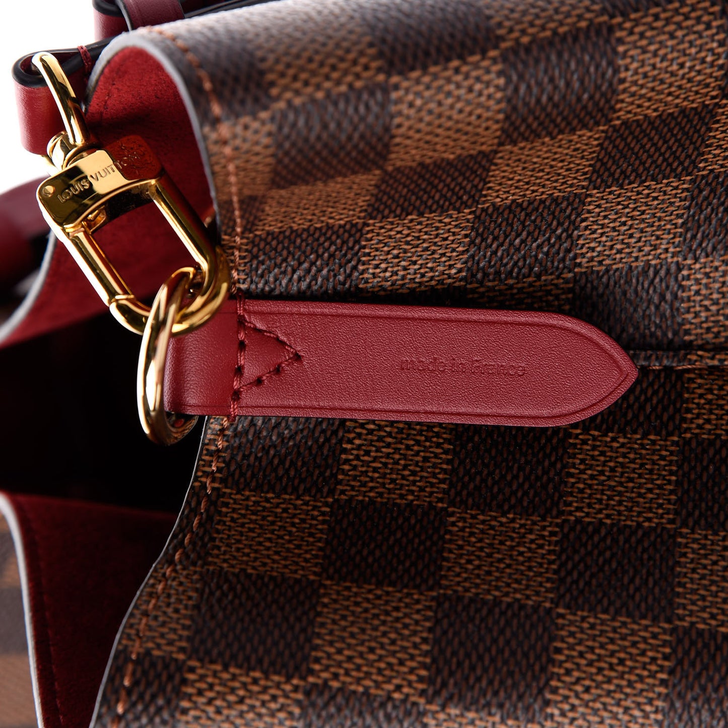 Damier Ebene Neonoe MM Cherry Berry