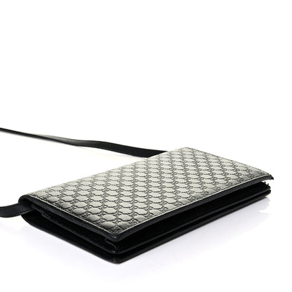 Gucci Microguccissima Crossbody Wallet Black 3 of 8