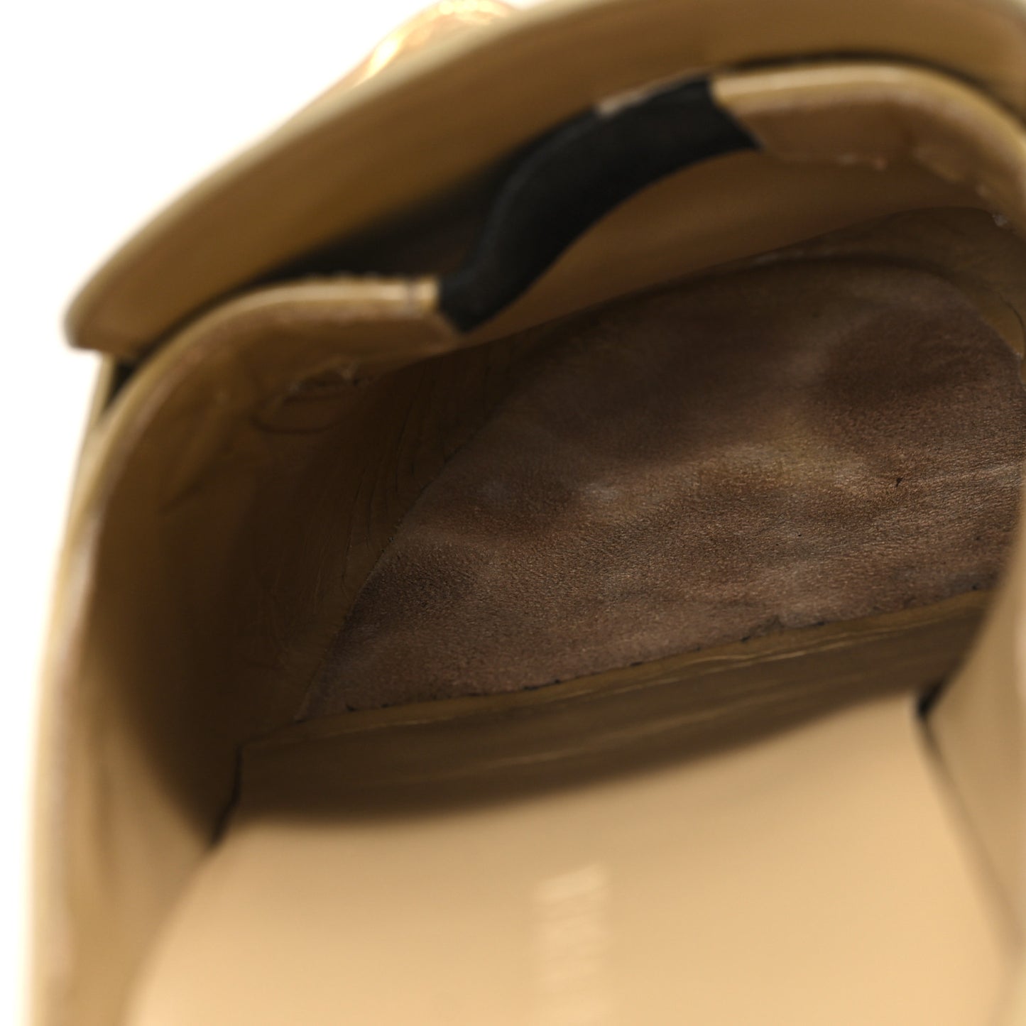 Soft Vinyl Calfskin Monsieur Loafers 39.5 Cane Sugar