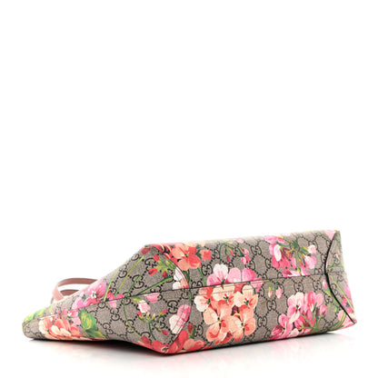 Gucci GG Supreme Monogram Blooms Medium Reversible Tote Beige Multicolor Dry Rose 4 of 33