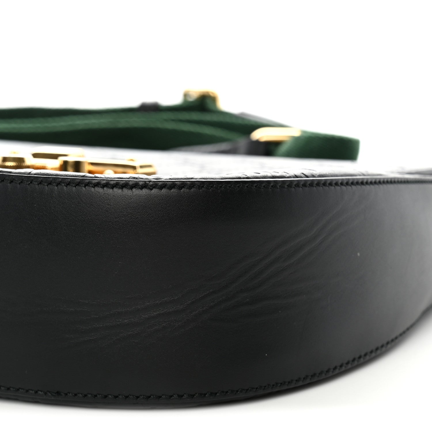 Gucci Guccissima Web Medium Padlock Messenger Shoulder Bag Black 12 of 12