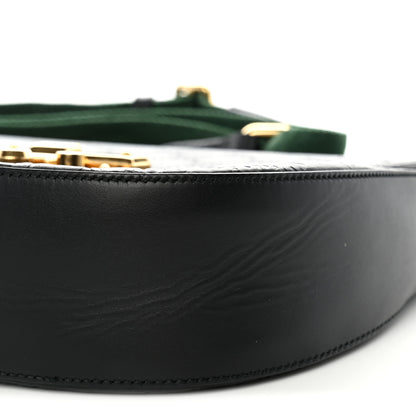 Gucci Guccissima Web Medium Padlock Messenger Shoulder Bag Black 12 of 12