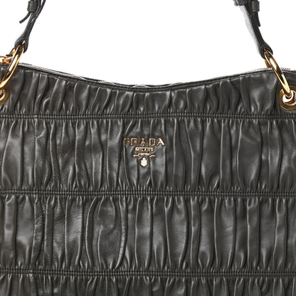 Prada Nappa Gaufre Hobo Militare 7 of 9