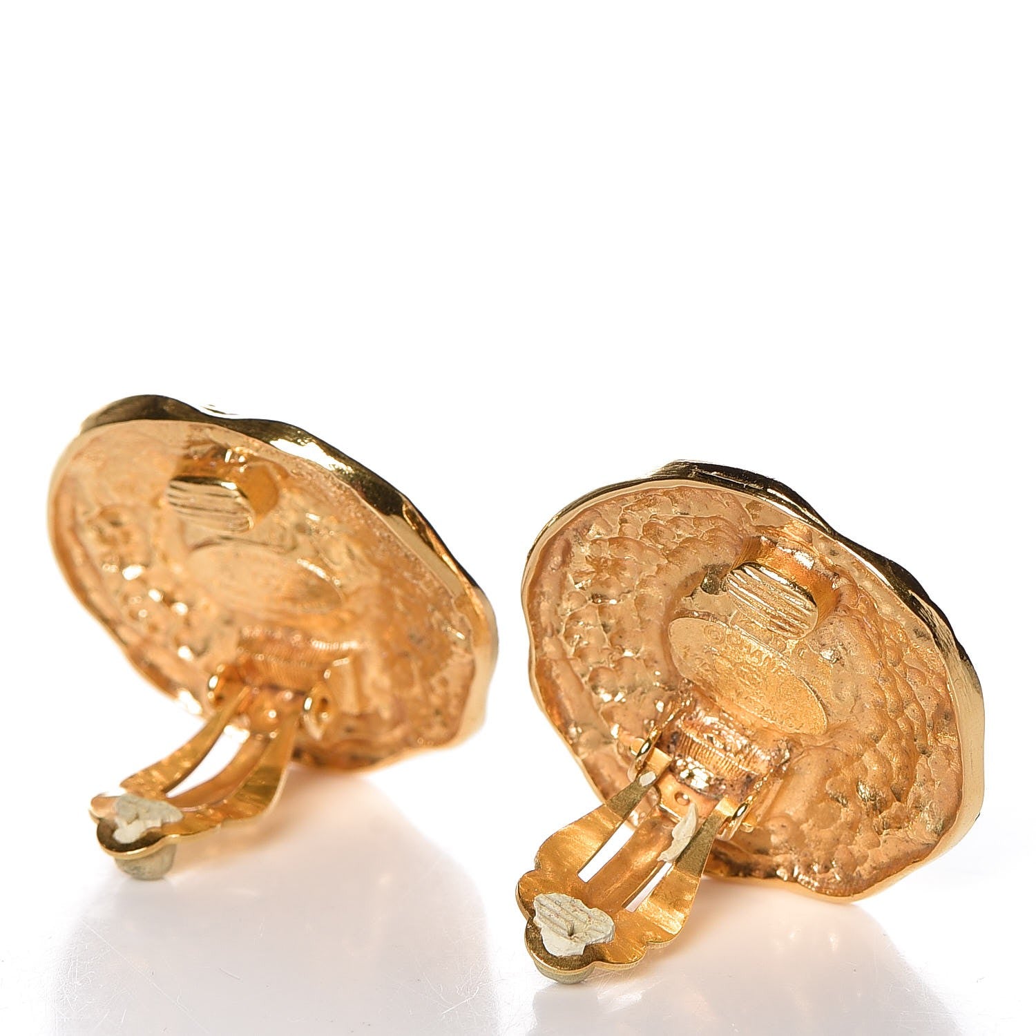 Chanel Pearl Clip On Earrings Gold 3 of 5