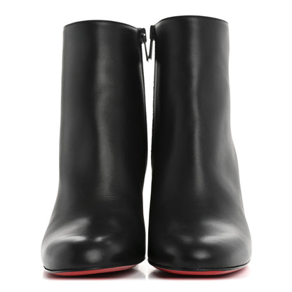 Christian Louboutin Smooth Calfskin Suzi Folk 85 Ankle Boots 37 Black 3 of 10