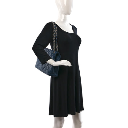 Chanel Calfskin Quilted In the Business Flap Dark Navy Blue 2 of 9