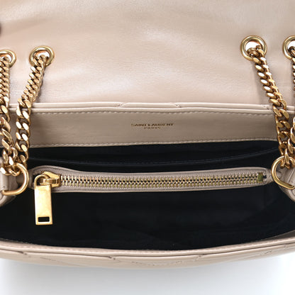 Saint Laurent Calfskin Y Quilted Monogram Small Loulou Chain Satchel Dark Beige 4 of 4