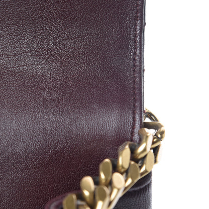 Saint Laurent Sheepskin Matelasse Chevron Monogram Medium College Bag Amaranto 13 of 25