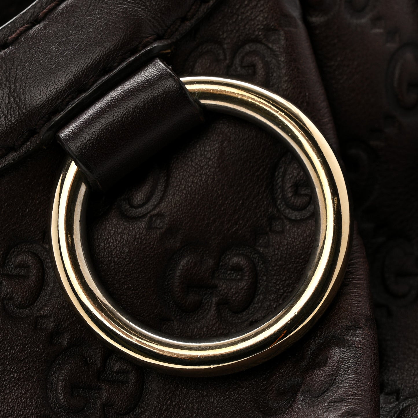 Guccissima Medium Sukey Tote Chocolate