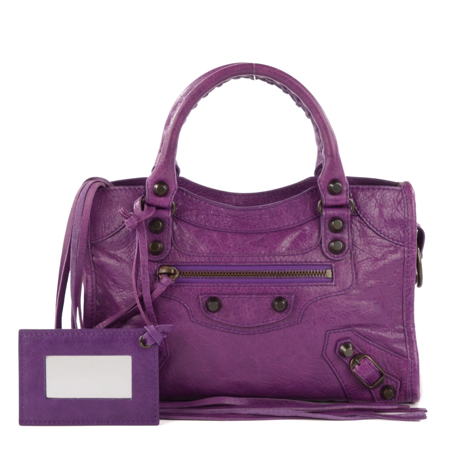 Balenciaga Agneau Classic Hardware Mini City Ultraviolet 1 of 11
